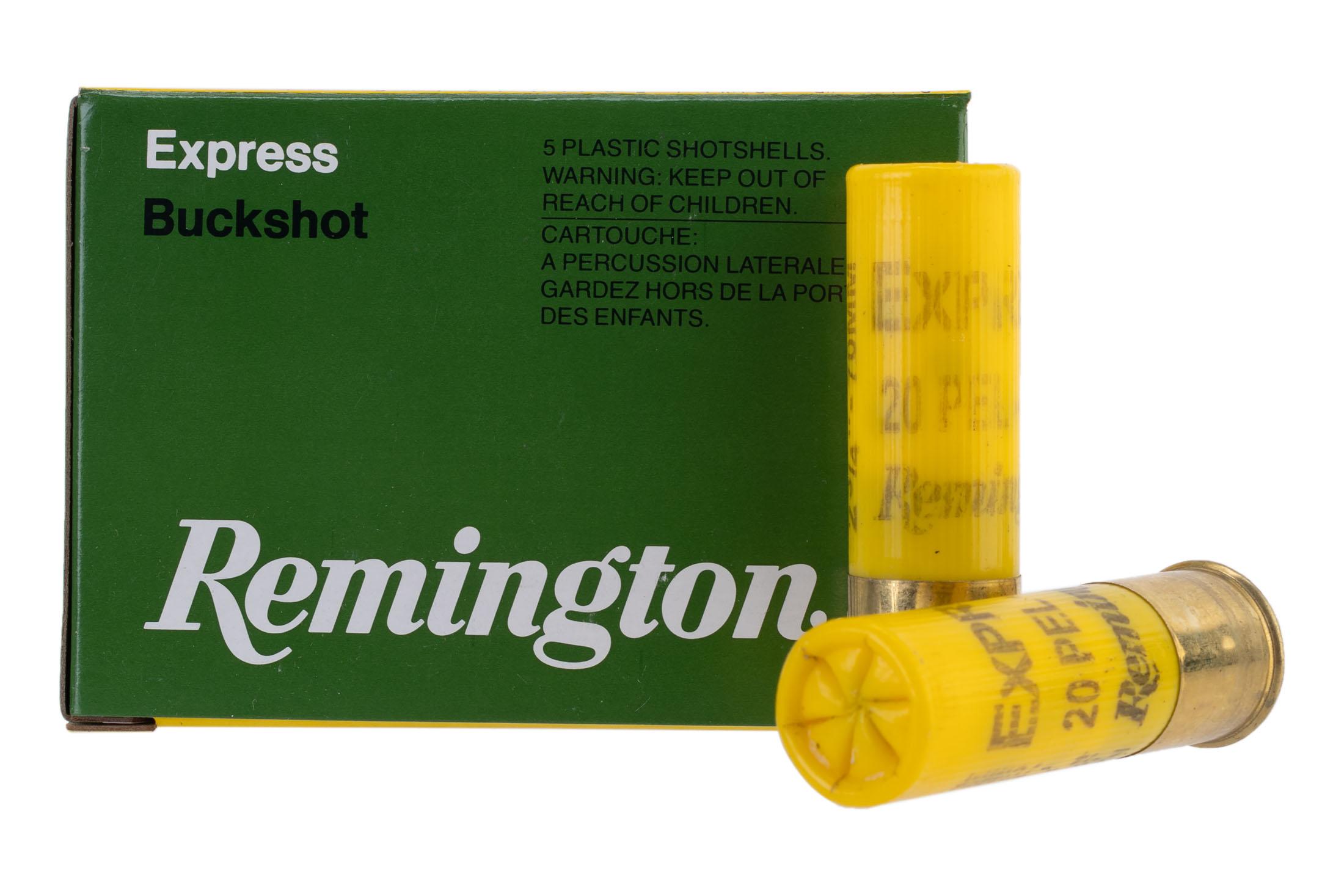 Remington Express 2 3/4" 3 Buckshot 20 Gauge Ammunition - 5 Rounds